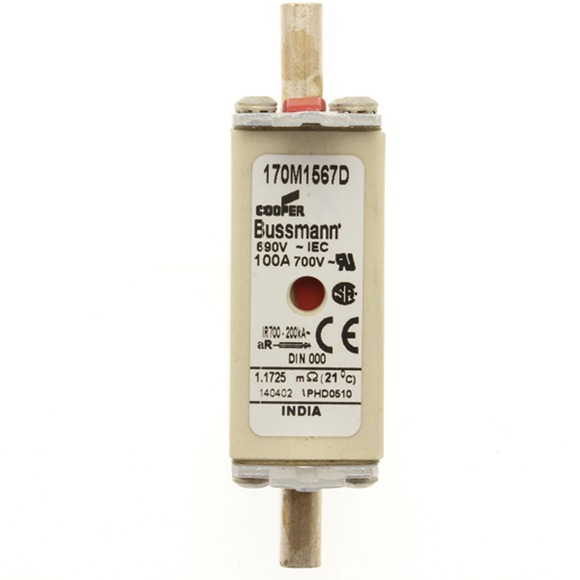 170M1567D Быстрый предохранитель 100A 690V aR DIN 000 HSDNH