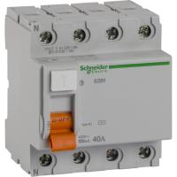 Schneider Electric 11464 ДИФ. ВЫКЛ. НАГРУЗКИ ВД63 4П 40A 100MA АС, Испания