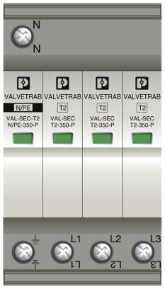 Phoenix contact 2905345 VAL-SEC-T2-3S-350 Разрядник для защиты от импульсных перенапряжений, тип 2