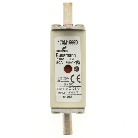 170M1566D Быстрый предохранитель 80A 690V aR DIN 000 HSDNH