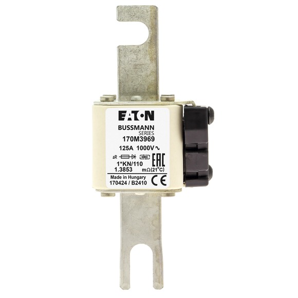 170M3969 Быстрый предохранитель 125A 1000V 1*KN/110 AR