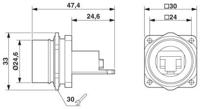 Phoenix contact 1419185 VS-V1-F-RJ45-MNNA-1-C-S-JI-S Монтажные рамы
