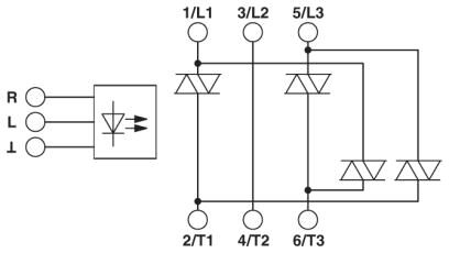 Phoenix contact 2297374 ELR W2+1- 24DC/500AC-37 Полупроводник. реверсивн. контактор