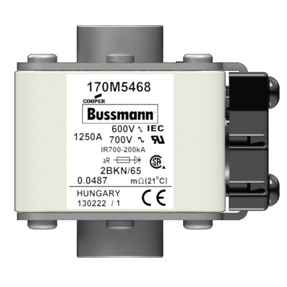 170M5468 Быстрый предохранитель 1250A 600V 2BKN/65 AR UC