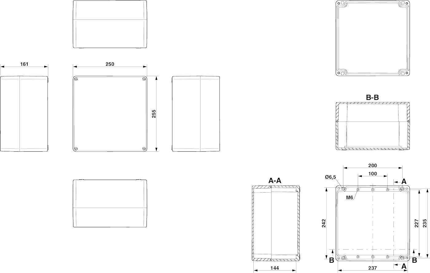 Phoenix contact 899355 E PE A 250X255X161 Клеммная коробка