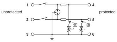 Phoenix contact 2906741 TTC-6P-2X1-M-24DC-UT-I Устройство защиты от перенапряжений