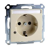 Schneider Electric MTN2303-0344 MERTEN МЕХАНИЗМ розетки с полем д/надписи и индикацией БЕЖЕВЫЙ, QF SM