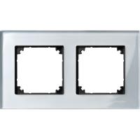 Schneider Electric MTN4020-3260 MERTEN M-Elegance РАМКА стеклянная 2 поста, АЛМАЗ, SM