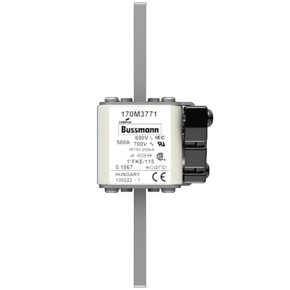 170M3771 Быстрый предохранитель 500A 690V 1*FKE/115 AR UC