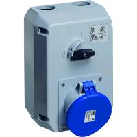 ABB 2CMA168042R1000 Розетка металл. с выключателем и механической блокировкой 463MM6, 63A, 3P+N+E, IP44, 6ч