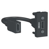 Schneider Electric NU343054 UNICA MODULAR розетка HDMI, 1 модуль, антрацит