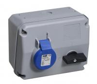 ABB 2CMA167623R1000 Розетка с выключателем и механической блокировкой 216MHS6, 16A, 2P+E, IP44, 6ч