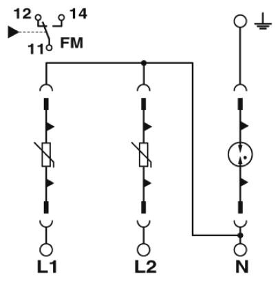 Phoenix contact 2910365 VAL-US-240/40/2+1-FM Устройство защиты от перенапряжений, тип 2