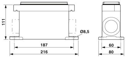 Phoenix contact 1411889 HC-HPR-B24-SHFH-2SSM32-EMR-BK Корпус
