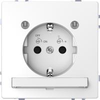 Schneider Electric MTN2304-6035 D-Life РОЗЕТКА 16А с з/к и LED модулем, БЕЛ. ЛОТОС , SD