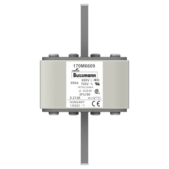 170M6609 Быстрый предохранитель 550A 690V 3FU/90 AR UC
