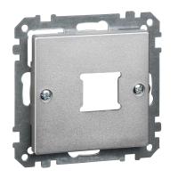 Schneider Electric MTN291160 MERTEN ЦЕНТР.ПЛАТА д/розетки RJ11/RJ45,1пост, АЛЮМИНИЙ, QF SM