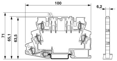 2859424 Phoenix contact TT-ST-M-EX(I)-24DC Устройство защиты от перенапряжений