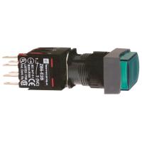 Schneider Electric XB6DE3B5B КНОПКА 16ММ 12-24В ЗЕЛЕНАЯ С ПОДСВ. КВ. XB6DE3B5B