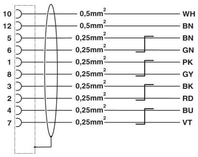 Phoenix contact 1619249 K-12 - OE/010-E00/M23 F8-N2 Кабельный штекер, пластиковая заливка