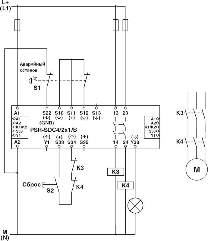 Phoenix contact 2981499 PSR-SPP- 24DC/SDC4/2X1/B Реле безопасности