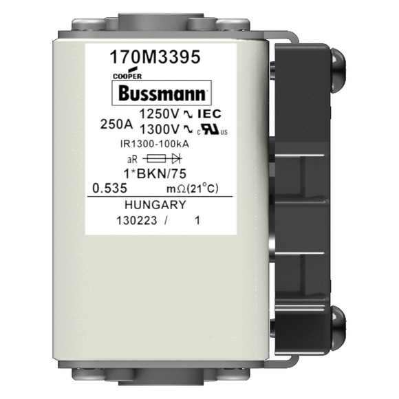 170M3397 Быстрый предохранитель 350A 1250V 1*BKN/75 AR CU