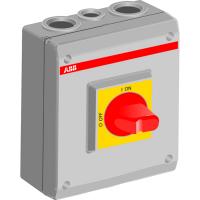 ABB 1SCA022399R6830 Рубильник в боксе OTP36A3M до 36А(АС23А) 3х-полюсный, 1НО доп. контакт, резьба 4хМ32+2хМ16
