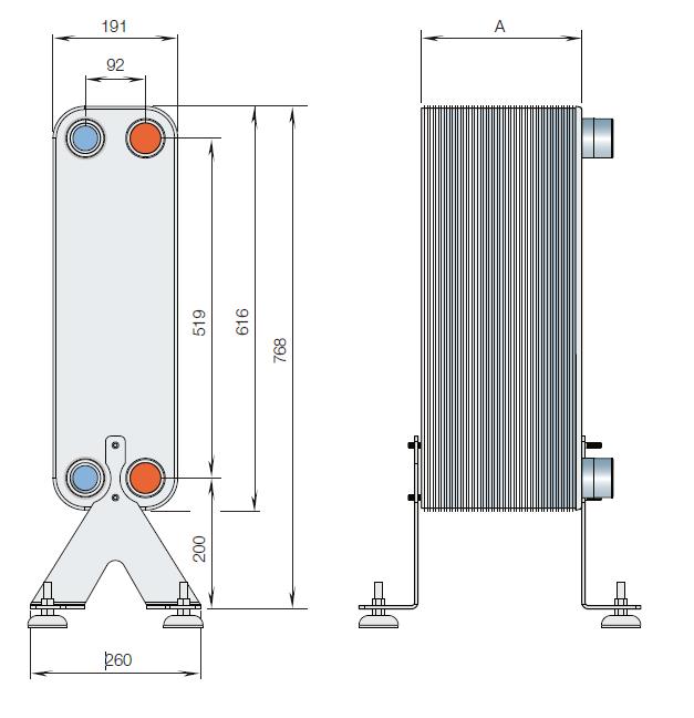 Паяный теплообменник Alfa Laval серия CB112 / CBH112