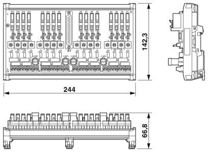 Phoenix contact 2906121 UM-D37M/16RSC-24DC/DO/C3/R IM Активный модуль