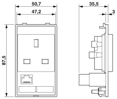 Phoenix contact 1054544 VS-FP-SD-GB-RJ456A-BUBU Передняя панель