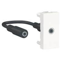 Schneider Electric NU343318 UNICA MODULAR розетка Minijack, 1 модуль, белый