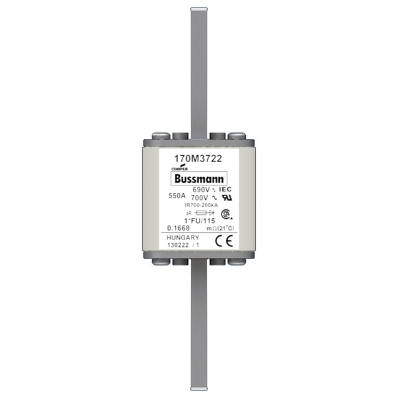 170M3722 Быстрый предохранитель 550A 690V 1*FU/115 AR UC