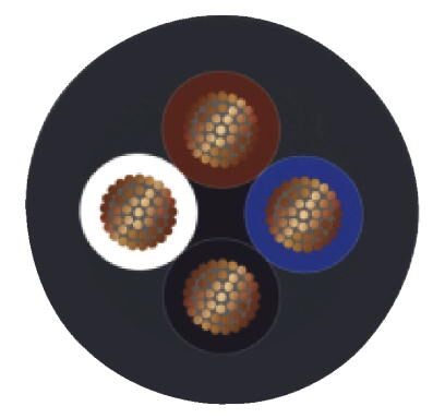 Phoenix contact 1425068 SAC-4P-M12MSL/10,0-PUR Силовой кабель