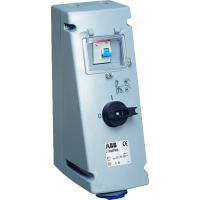 ABB 2CMA167778R1000 Розетка с рубильником, механической блокировкой и УЗО 232MPR6, 32А, 2Р+Е, IP44, 6ч
