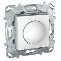 Schneider Electric MGU5.513.18 UNICA LED СВЕТОРЕГУЛЯТОР повор-наж, универсальный 4-400Вт, БЕЛЫЙ