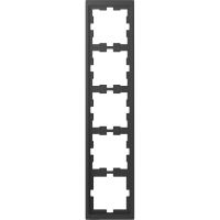 Schneider Electric MTN4050-6534 MERTEN D-Life РАМКА 5-постовая, АНТРАЦИТ