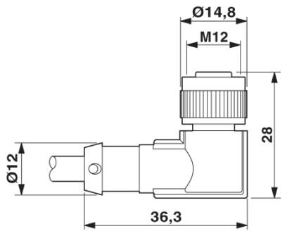 Phoenix contact 1523036 SAC-8P-M12MS/ 1,5-PUR/M12FR SH Кабель для датчика / исполнительного элемента