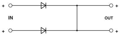 Phoenix contact 2905489 UNO-DIODE/5-24DC/2X10/1X20 Резервные модули