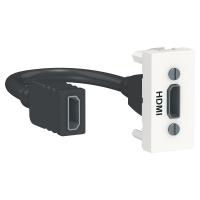 Schneider Electric NU343018 UNICA MODULAR розетка HDMI, 1 модуль, белый