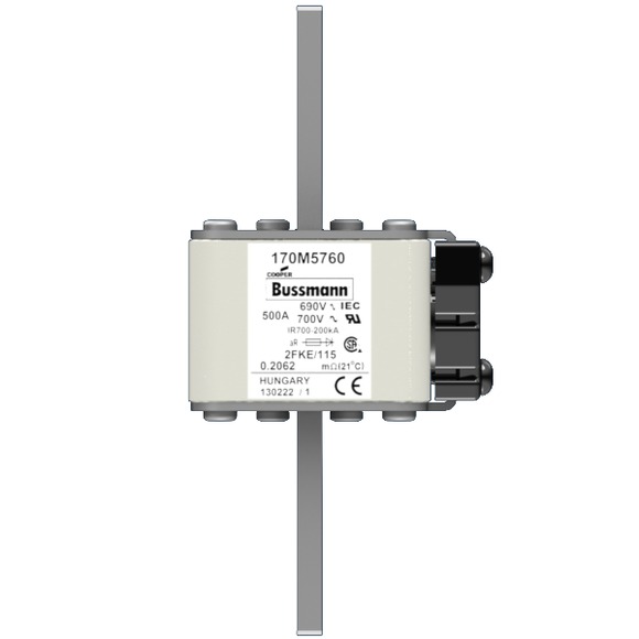 170M5760 Быстрый предохранитель 500A 690V 2FKE/115 AR UC