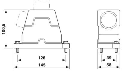 Phoenix contact 1411070 HC-HPR-B10-HHWH-1STM32-EM-BK Корпус
