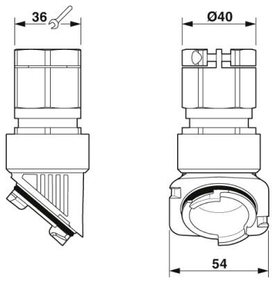 Phoenix contact 1414658 HC-B-GTRS-M32-ER-AL Кабельный ввод