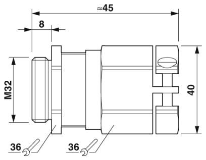 Phoenix contact 1415194 G-INESR-M32-M68N-NEPDS-S Кабельный ввод