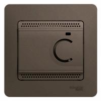 Schneider Electric GSL000838 GLOSSA ТЕРМОСТАТ электронный теплого пола с датчиком, в сборе ШОКОЛАД
