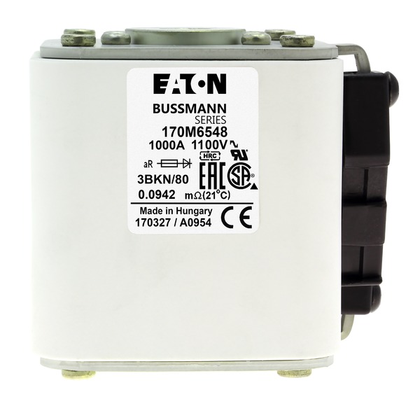 170M6548 Быстрый предохранитель 1000A 1100V 3BKN/80 AR