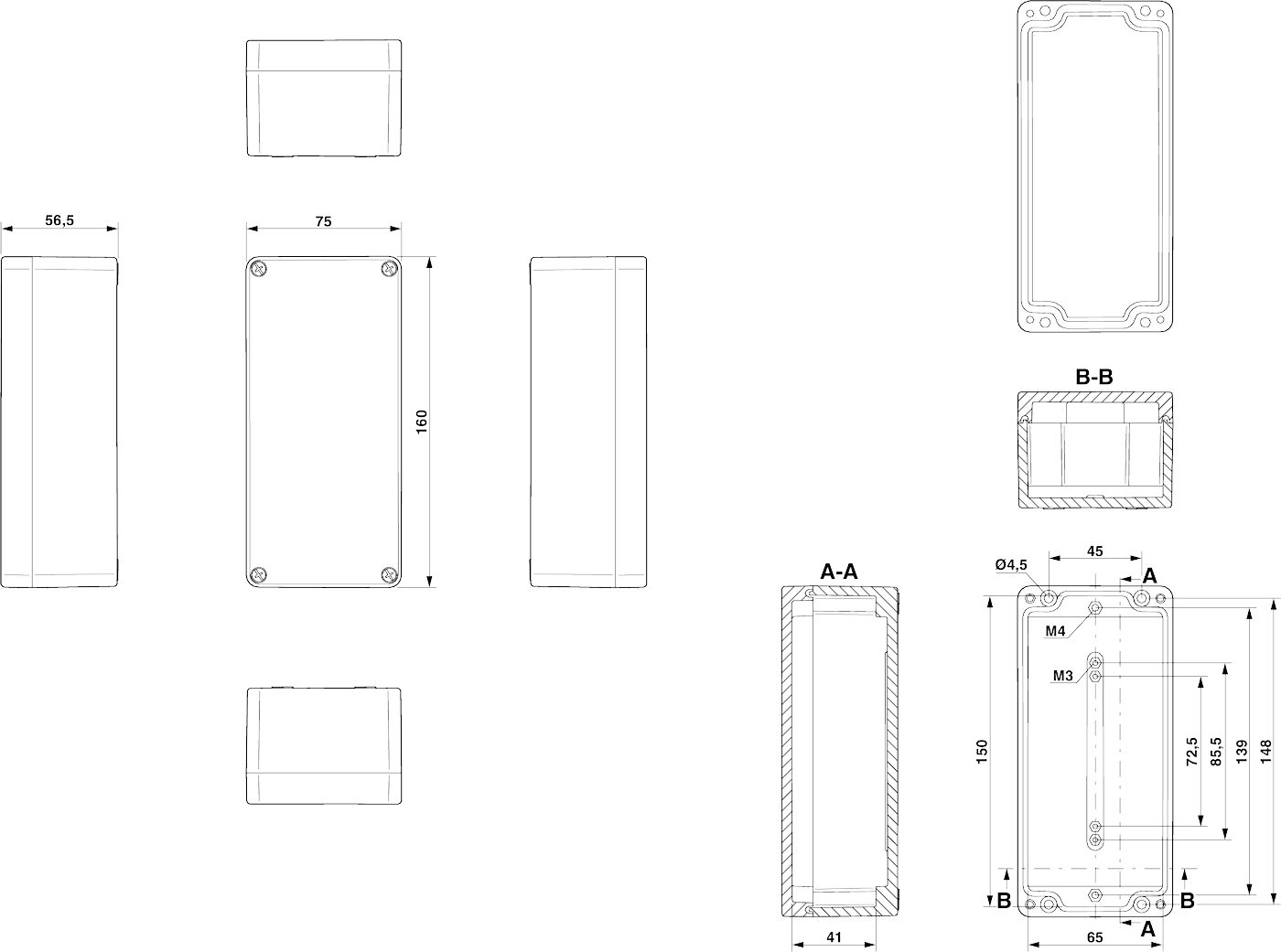 Phoenix contact 899304 E PX A 75X160X56 Клеммная коробка