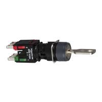 Schneider Electric XB6AGH5B ПЕРЕКЛЮЧАТЕЛЬ 16ММ 3 ПОЗИЦИИ С КЛЮЧЕМ XB6AGH5B