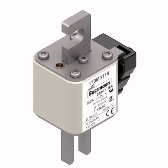170M3118 Быстрый предохранитель 350A 690V 1*KN/80 AR UC