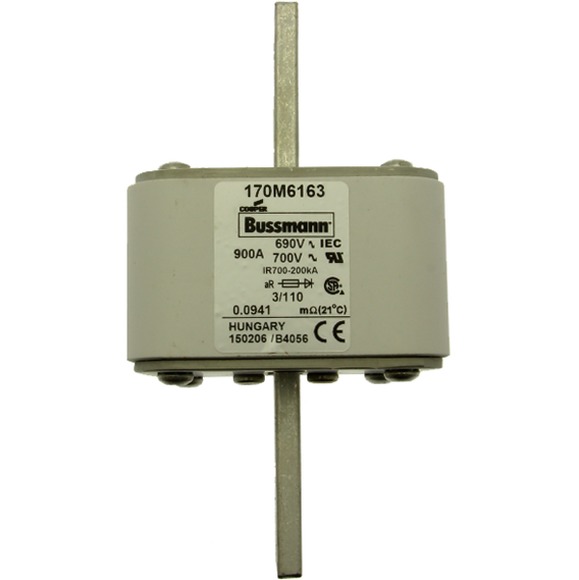 170M6163 Быстрый предохранитель 900A 690V 3/110 AR UC