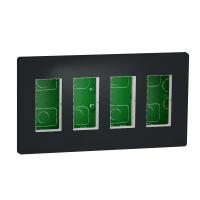 Schneider Electric NU174454 UNICA SYSTEM+ БЛОК скрытой установки 4х2 антрацит